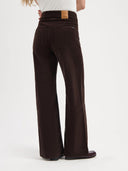Donkerbruine corduroy jeans farrah worker 32