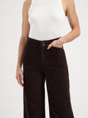 Donkerbruine corduroy jeans farrah worker 32