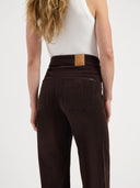 Donkerbruine corduroy jeans farrah worker 32