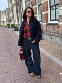 Donkerblauwe lucy loose barrel jeans 34