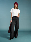 Donker grijze jeans harper loose flare lengte 32
