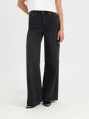 Donker grijze jeans harper loose flare lengte 32