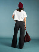 Donker grijze jeans harper loose flare lengte 32