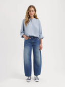 Donkerblauwe barrel jeans lucy loose 30