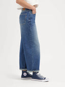 Donkerblauwe barrel jeans lucy loose 32