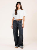 Donkere jeans lucy loose used black