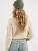 Ecru doris zip knit