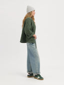 Groene gewatteerde jacket nika