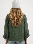 Groene gewatteerde jacket nika