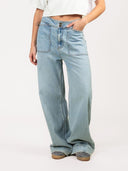 Wide leg jeans farrah worker steel blue