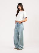 Wide leg jeans farrah worker steel blue