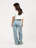 Wide leg jeans farrah worker steel blue