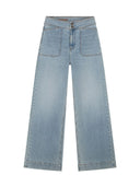 Wide leg jeans farrah worker steel blue