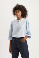 Lichtblauwe blouse emma