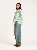 Oversized gebreide trui rose