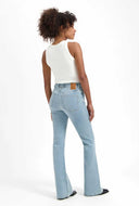 Jeans lisette flare overdye lengte 32