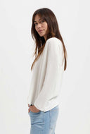 Off-white longsleeve yulia tee