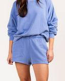 Paars sweatshort megan