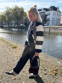 Denim tuinbroek jonna dungaree deep blue