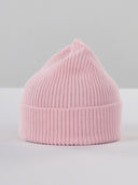 Roze gebreide muts beanie blush