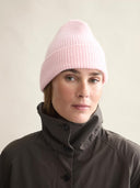 Roze gebreide muts beanie blush