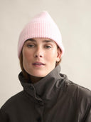 Roze gebreide muts beanie blush