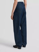 Gestreepte balloon jeans