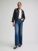 Denim wide leg broek stella