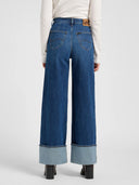 Stella selvedge wide leg jeans lengte 33
