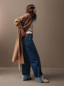 Stella selvedge wide leg jeans lengte 33