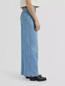 Lichtblauwe wide leg jeans stella