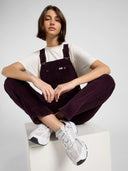 Bordeaux corduroy tuinbroek straight bib