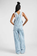 Lichte denim tuinbroek