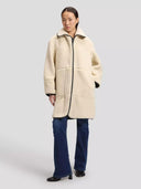 Ecru relaxed teddy coat