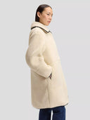 Ecru relaxed teddy coat