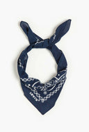 Navy Paisley Bandana