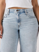 Lichte baggy dad fan flare