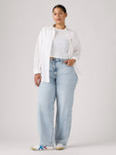 Lichte baggy dad fan flare