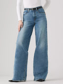 High rise wide leg jeans 728 lengte 34