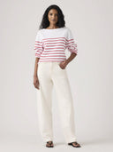 Off-white baggy dad barrel jeans