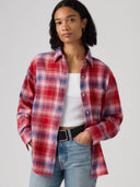Rode geruite blouse nash
