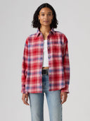 Rode geruite blouse nash