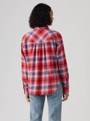 Rode geruite blouse nash