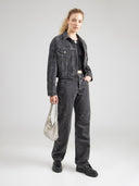 Denim shrunken 90s trucker jacket