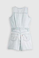 Lichtblauwe vest romper