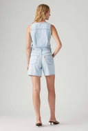 Lichtblauwe vest romper