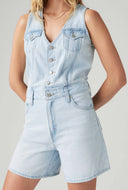 Lichtblauwe vest romper