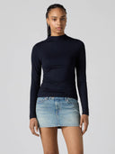 Zwarte longsleeve nina