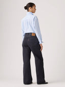 Loose boot jeans chipped black oyster