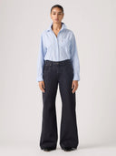 Loose boot jeans chipped black oyster